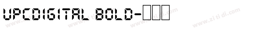 UPCDigital Bold字体转换